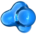 Virus Blue Icon